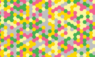 Festive Honeycomb Pattern with Forest Green Background