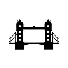 Tower Bridge Silhouette A Symbolic Icon of London in Black and White