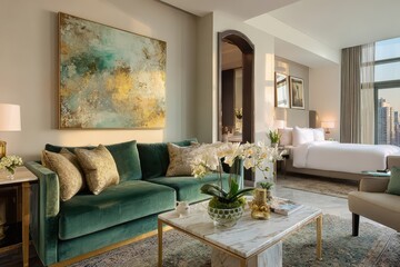 Luxurious Hotel Suite with City View