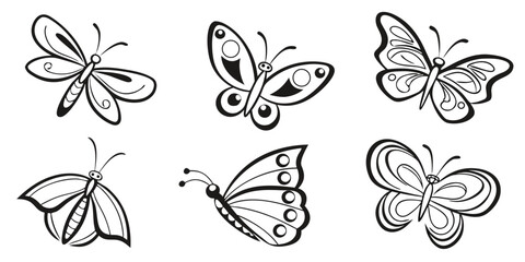 butterfly-vector-nature-pack-icons-set---6-minimal