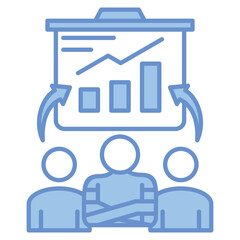 Obraz premium Team Strategy Icon