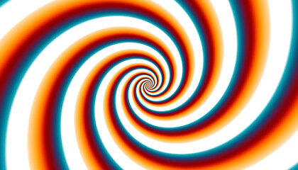 Hypnotic spiral background. Optical illusion style design. Overlay illustration