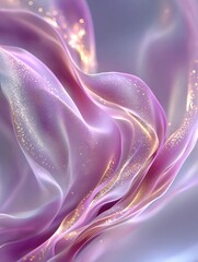 Dreamy Pink Velvet Abstract with Glitter Trails