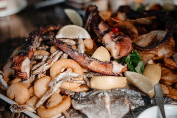 Seafood Platter Close-Up