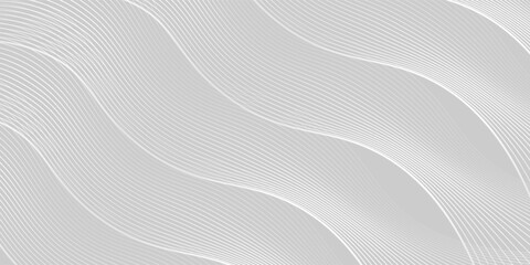 White abstract background with flowing particles