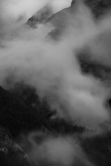 storm clouds in the dark