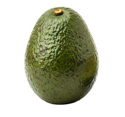 vibrant image showcases two avocados against a stark white b