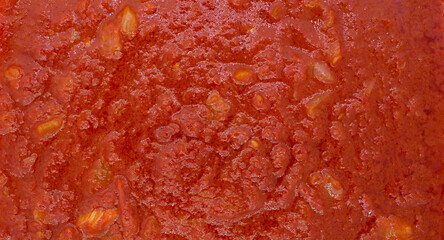 tomato sauce closeup