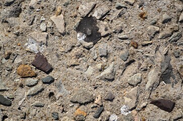 자갈과 시멘트를 섞은 바닥 질감