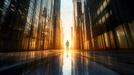 A person walking through a city where every window has curtains drawn shut, as if no one wants to acknowledge their existence