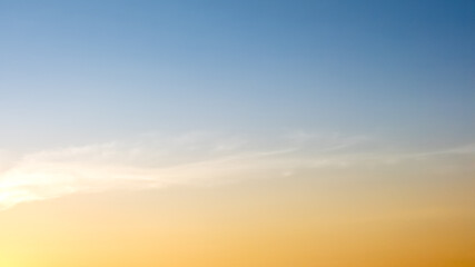 sunset sky with clouds