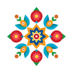 Collection of traditional bangladeshi ornamental motifs for banner and advertisement design