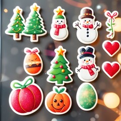 christmas icons set