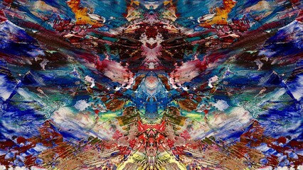 Abstract art background . Hand painting artwork on canvas .