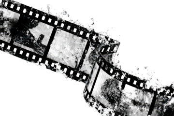 Black And White Film Strip Texture with Grunge