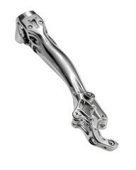 Chrome Metal Part on Transparent Background