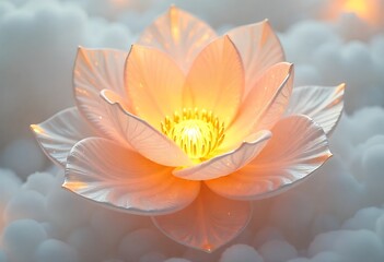 Beautiful lotus flower with light high resolution image