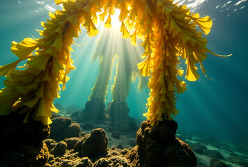 underwater scene with fish