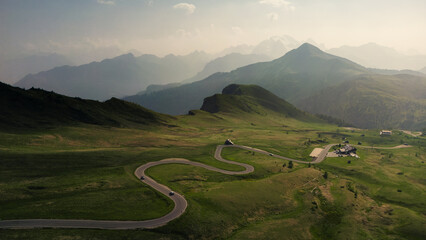 mountain road in the mountains