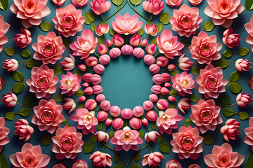 floral background with flowers