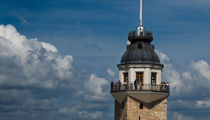 If Istanbul were a wallpaper, it would be like this.. The Maiden's Tower, reaching into the blue sky. 