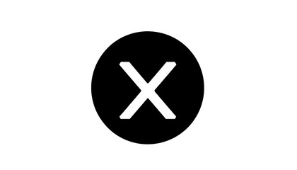 Obraz premium A stark black circle encases a bold white 