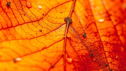 red leaf macro