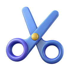Blue Plastic Scissors: Child-Safe Design