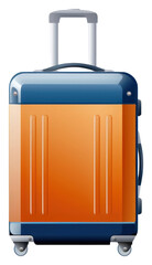 PNG Luggage suitcase white background technology.