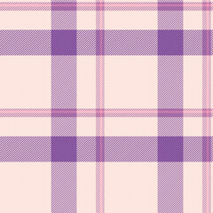 Floor check fabric textile, micro pattern texture background. Handmade tartan seamless vector plaid in light and misty rose colors.
