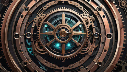 abstract background with round shapes