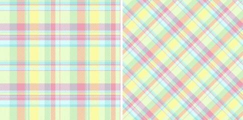 Soft pastel plaid pattern, ideal for backgrounds, textiles, or wrapping paper. Its gentle colors offer a calming, versatile design element.