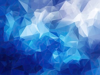 Abstract geometric background with shades of blue and white