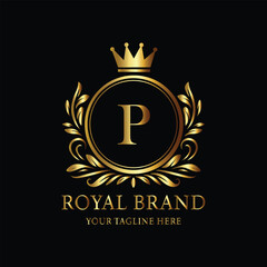 Fototapeta premium Elegant Gold Monogram 