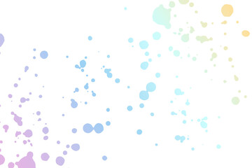 A vibrant and shiny holographic splatter pattern, featuring a pastel rainbow gradient of pink, purple, blue, green, and yellow. This PNG with a transparent background.