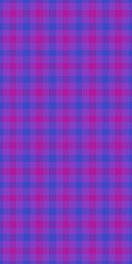 Infant textile pattern check, linear background texture tartan. Knot plaid vector fabric seamless in violet and blue colors.