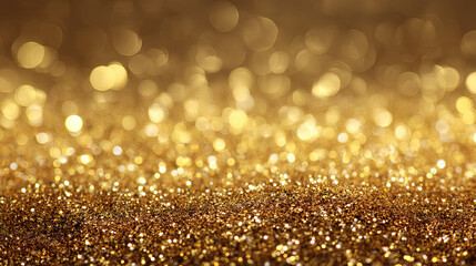 Golden Sparkle of Elegant Abstract Design