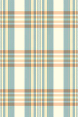 Painting plaid background texture, curtain tartan check pattern. Shabby fabric seamless textile vector in light and cyan colors.