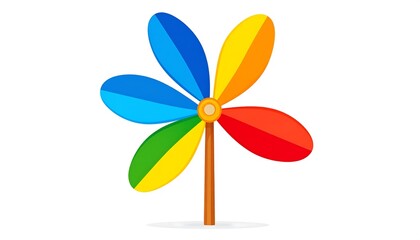 Colorful pinwheel graphic