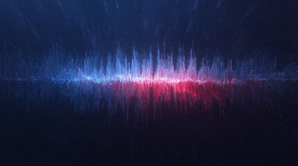 ring of audio spectrogram peaks fading as they enter soft gradient bubble noise cancellation concept illustration concept scene visual for commercial design use high detail quality stock image illustr