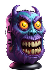 Fototapeta premium evil horror halloween music speaker transparent