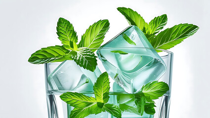 Refreshing mint drink
