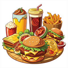 Food vector, Food  design, Food  concept, Food  post, Food  cartoon, Food  icon, Food  template, Food  art, Food  topics, Food doodle