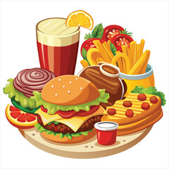 Food vector, Food  design, Food  concept, Food  post, Food  cartoon, Food  icon, Food  template, Food  art, Food  topics, Food doodle