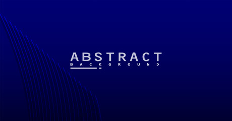 Abstract background with dark blue gradient and subtle thin white lines creating a wave effect, with the words 