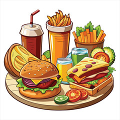 Food vector, Food  design, Food  concept, Food  post, Food  cartoon, Food  icon, Food  template, Food  art, Food  topics, Food doodle