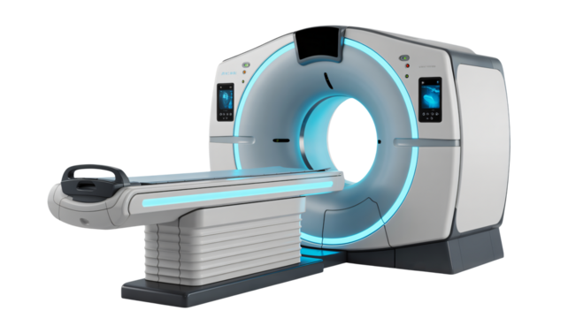 Modern CT scanner, advanced diagnostic imaging equipment for hospitals