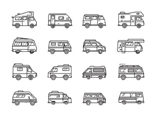 Van compact vehicle line art design