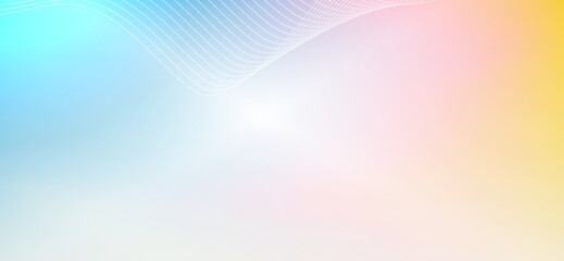 Abstract gradient background with pastel colors, soft lines, and a bright white center.