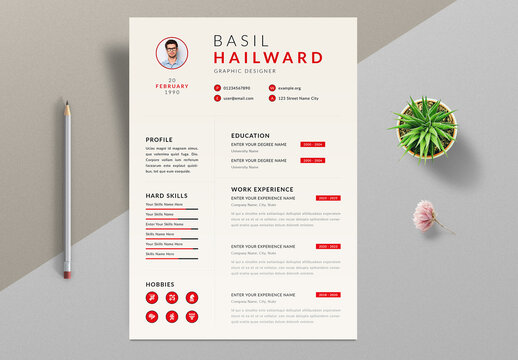Resume Template Layout